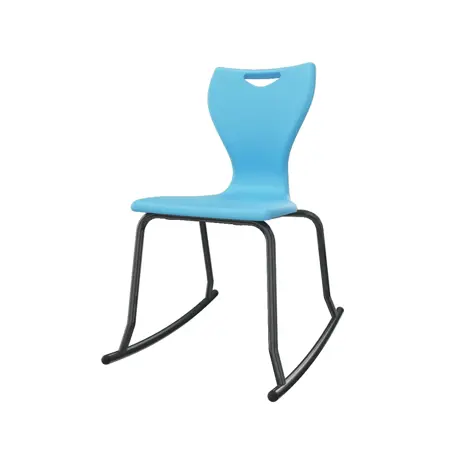 En Rock Educational Chair - Size 5 - Black Frame - Sky Blue